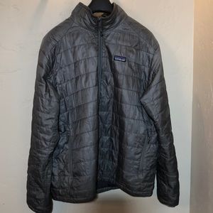 Mens Patagonia XL Nano puff jacket gray